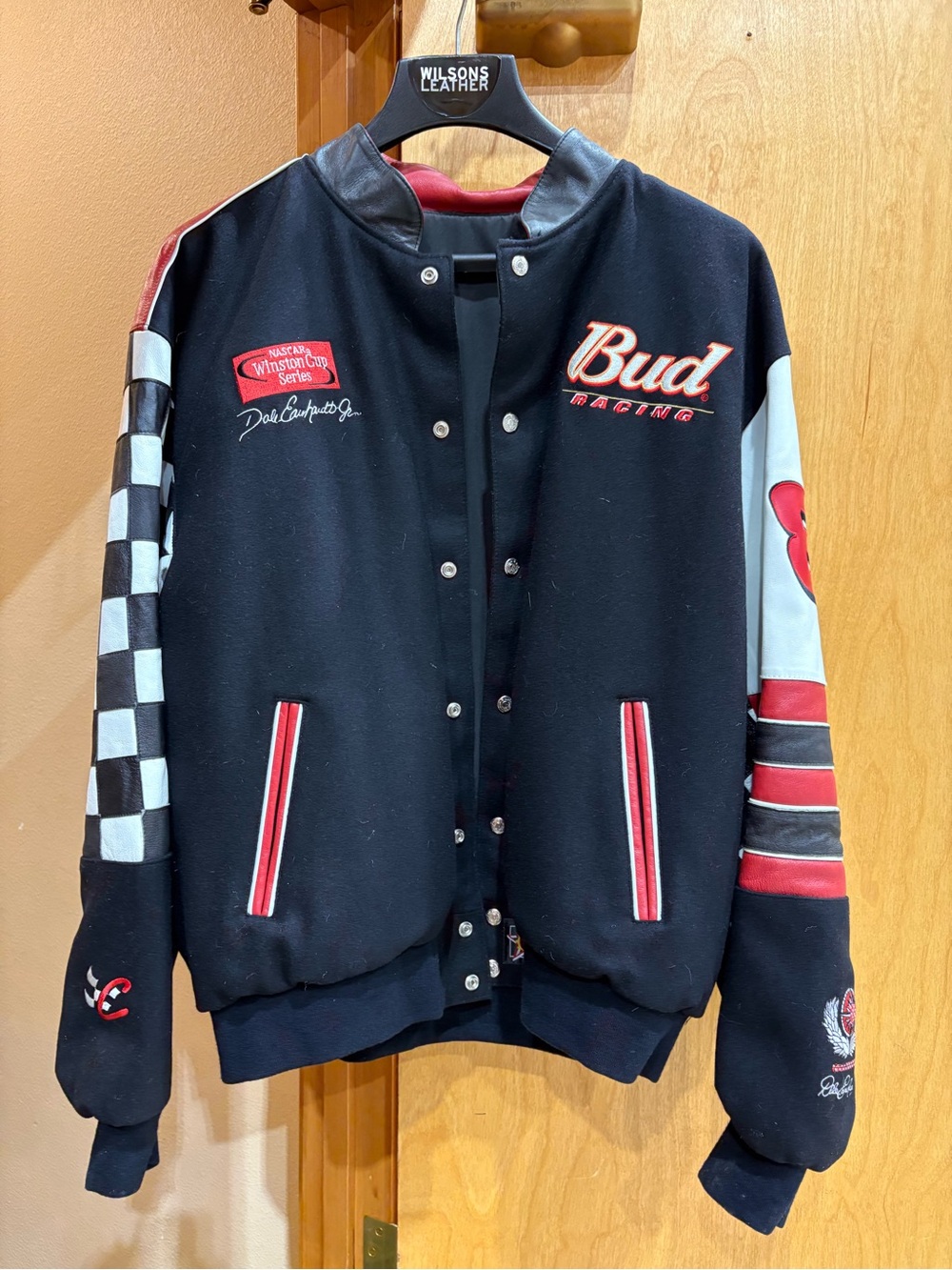 Vintage reversible leather Dale Earnhardt Jr jacket